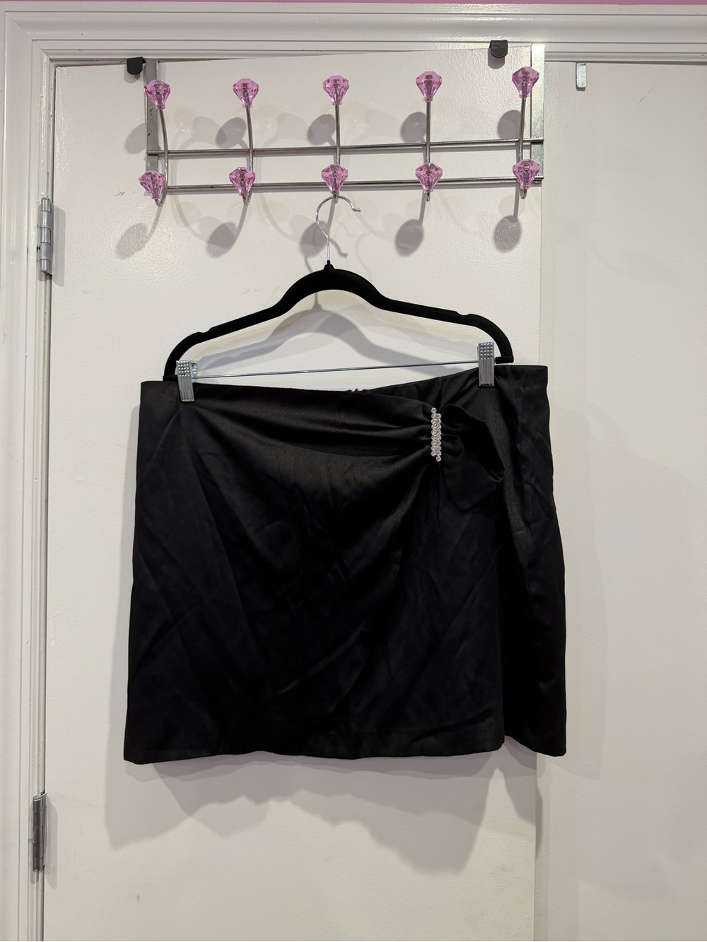 Primark Black Satin Mini Skirt
